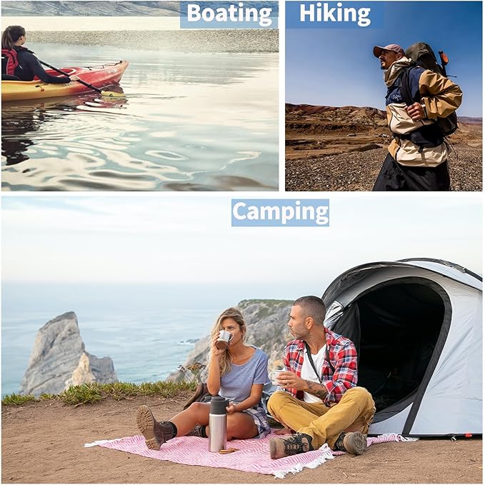 Waterproof Dry Bags 3 Pack (5L, 10L, 20L) - Lightweight Waterproof Storage Bags for Travel, Boating, Fishing, Rafting, Swimming, Camping & Outdoor Activities - Durable & Compact Design, Red