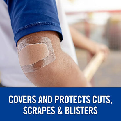 Nexcare Waterproof Clear Bandages, Covers And Protects, 360 Degree Seal Around The Pad Offers Exceptional Protection Against Water, Dirt, And Germs, Assorted Sizes, 100 Count
