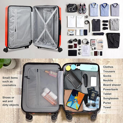 Verdi Hardside Carry On Luggage with Spinner Wheels, Lightweight Travel Suitcase