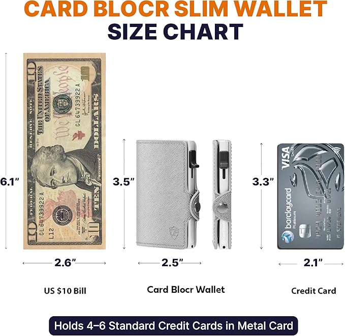 Conceal Plus Small RFID Wallet for Women, Slim Compact RFID Blocking Credit Card Holder Womens Wallet, Smart Pop Up Minimalist Card Case, Holds 4-6 Standard Cards Plus Cash & ID, Compact Travel Wallet