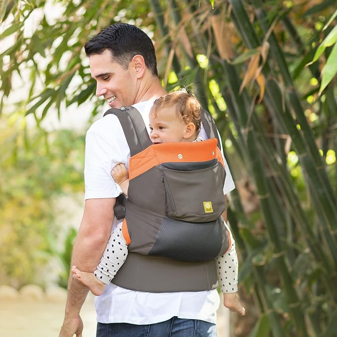 LÍLLÉbaby 3-in-1 Ergonomic CarryOn Airflow Toddler Carrier with Lumbar Support & Breathable Mesh Lining (25-60 lbs), Supportive & Comfortable, Multi-Position Carrying for Hiking & Travel (Sunstone)