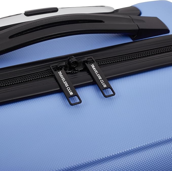 Travelers Club Skyline 20" Carry-On Spinner Luggage, Skyline Blue