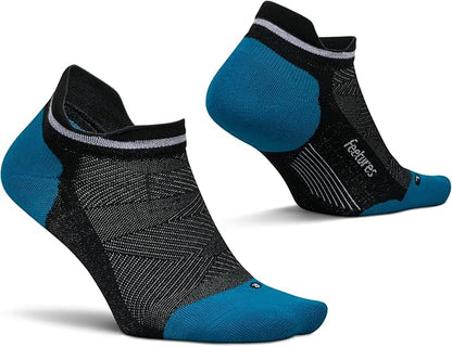 Feetures Elite Max Cushion No Show Tab Ankle Socks - Sport Sock with Targeted Compression