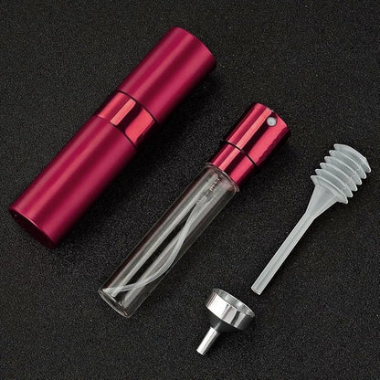 LISAPACK 8ML Atomizer Perfume Spray Bottle for Travel, Empty Refillable Cologne Dispenser, Portable Sprayer (Wine Red)