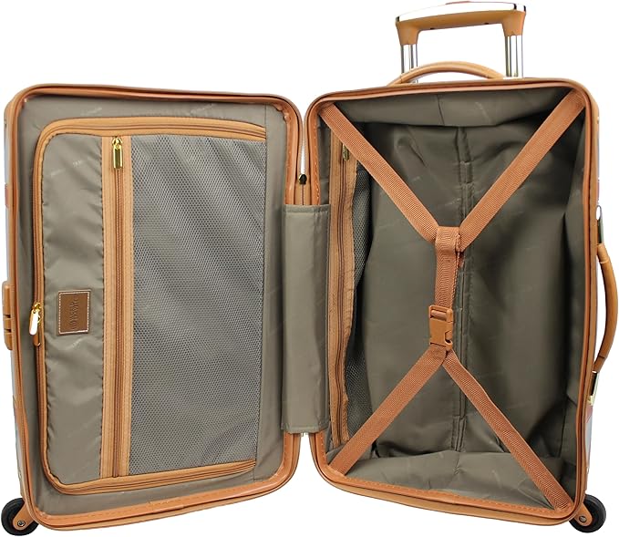 World Traveler VentureX Airline Approved 2-Piece Carry-On Luggage Set – Lightweight Hardside Polycarbonate Suitcase with Spinner Wheels - Gatsby Black