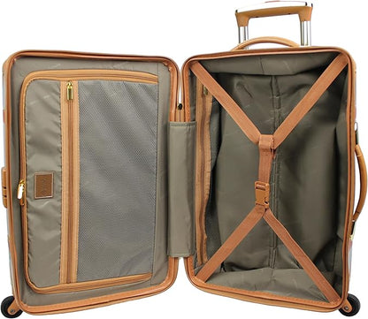 World Traveler VentureX Airline Approved 2-Piece Carry-On Luggage Set – Lightweight Hardside Polycarbonate Suitcase with Spinner Wheels - Gatsby Black
