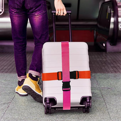 12 Pack Luggage Straps Suitcase Belts Straps Wide Adjustable Packing Straps Travel Belts Accessories for Business Traveling Packing