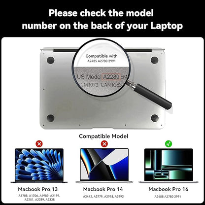 IPROKKO 360° Privacy Screen MacBook Pro 16 inch (2021, 2022, 2023, 2024, 2025, M1, M2, M3, M4, Pro, Max), Matte Anti Glare Blue Light 16" Mac Scratch Resistant Laptop Screen Protector Filter