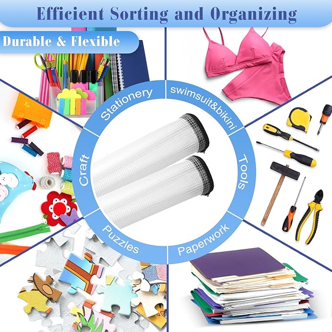 Jetec 32 Pcs Mesh Zipper Bags Toy Storage Bikini Organizer Bag Bolsas Para Guardar Trajes De Bano Waterproof Zipper Reusable Pouch Puzzle Multipurpose for Storage Office(Black,13 x 9.5 Inch)