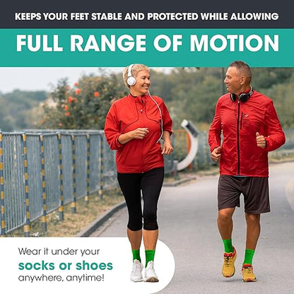 Modvel Foot & Ankle Brace Socks for Sprained Ankle Compression Sleeve - Plantar Fasciitis Relief Brace, Foot Support for pain Women & Men - Tendonitis & Arthritis Feet Sleeve, Stabilizing Ankles Wrap