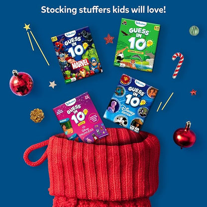 Skillmatics Guess in 10 Disney, Card Game, Christmas Stocking Stuffers for Girls, Boys, Kids, Teens, Adults Who Love Cinderella, Mickey Mouse, Moana, Travel Toy, Gifts for Ages 6, 7, 8, 9 and Up