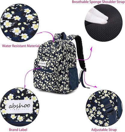 abshoo Classical Basic Travel Backpack For School Water Resistant Bookbag