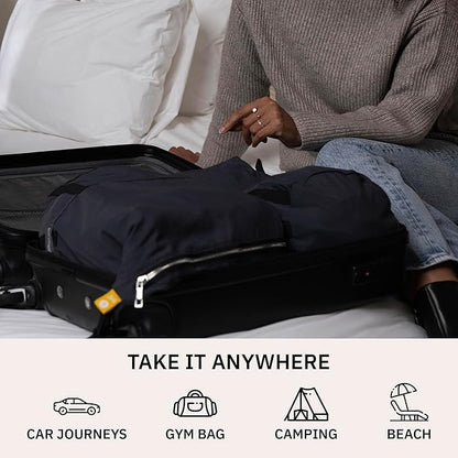 trtl Packing Pods, Black - Packing Cubes for Travel - Organizer Bags for Luggage to Maximize Space in Suitcase - Travel Packing Organizers - Includes Carry Strap - Comes with 3 Cube Sizes - 3 Pack