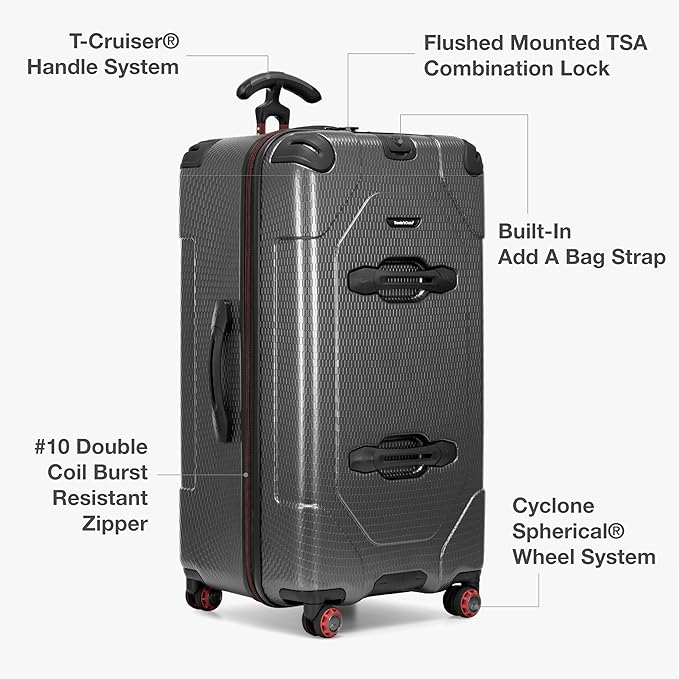 Traveler's Choice Maxporter II 30" Hardside Spinner Trunk Luggage, TSA Lock, Gray