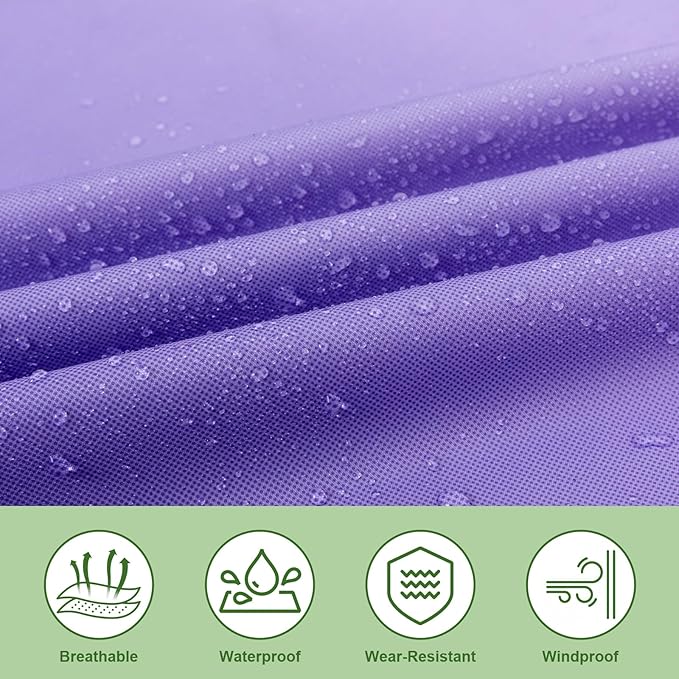 Hooded Rain Ponchos for Adult - Rain Coat and Rain Jacket with Waterproof Pocket and Zipper