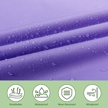 Hooded Rain Ponchos for Adult - Rain Coat and Rain Jacket with Waterproof Pocket and Zipper