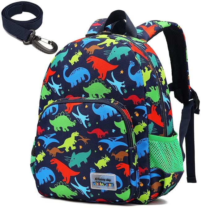 willikiva 3D Dinosaur Backpack Toddler Backpacks for Boys and Girls Kids Backpack Waterproof Preschool Safety Harness Leash (Mechanical Dinosaur)
