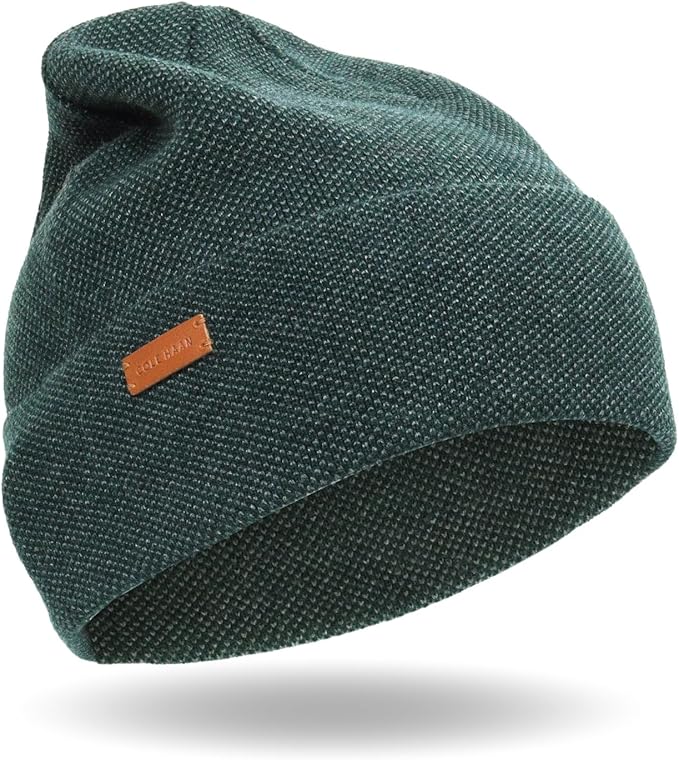 Cole Haan Men's Heritage Rib Cuff Wool Beanie Hat, One Size