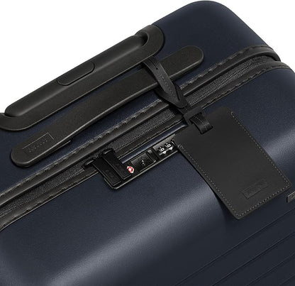 Away Bigger Carry-On Luggage, Lightweight Hardside Large Suitcase with Spinner Wheels, TSA Lock, Airline Approved, Navy Blue