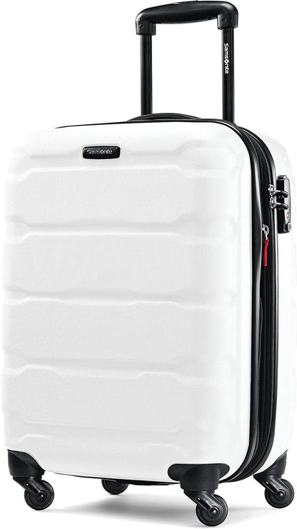 Samsonite Omni PC Hardside Expandable Luggage with Spinner Wheels, Carry-On 20-Inch, White
