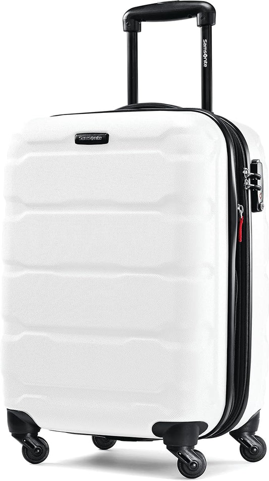 Samsonite Omni PC Hardside Expandable Luggage with Spinner Wheels, Carry-On 20-Inch, White