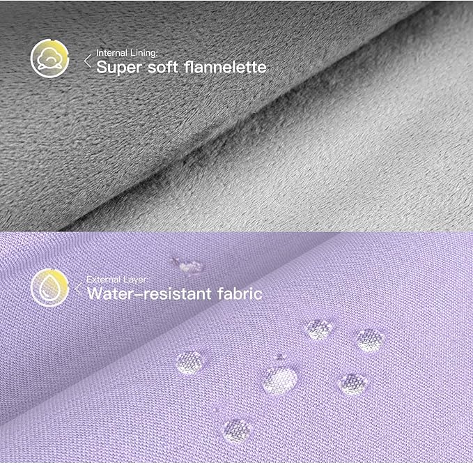 360° Upgraded Protective Laptop Sleeve for MacBook Air 15 inch M4 A3241 2025, M3 A3114 2024, M2 A2941 2023, 15-inch Shockproof Water-Resistant MacBook Case w/Accessory Pocket, Purple