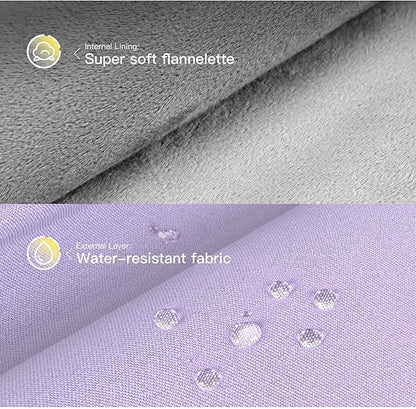 360° Upgraded Protective Laptop Sleeve for MacBook Air 15 inch M4 A3241 2025, M3 A3114 2024, M2 A2941 2023, 15-inch Shockproof Water-Resistant MacBook Case w/Accessory Pocket, Purple