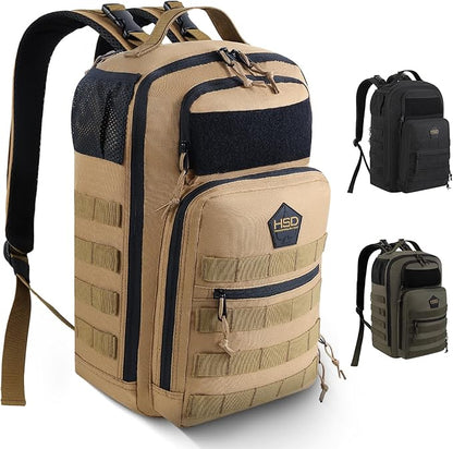 HighSpeedDaddy - Baby Diaper Backpack, Military-Grade, Waterproof, Compact Baby Travel Bag with Diaper Changing Mat
