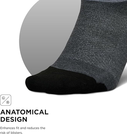 Feetures Elite Golf Max Cushion Tab Ankle Socks - Sport Sock with Targeted Compression
