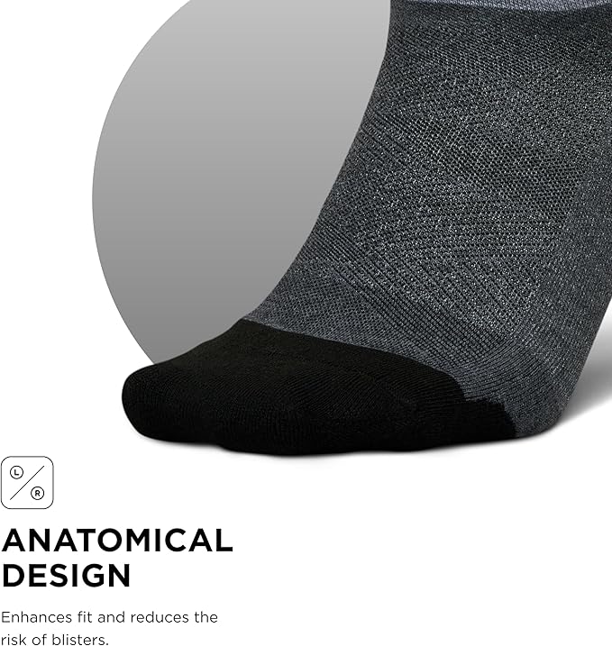 Feetures Elite Golf Max Cushion Tab Ankle Socks - Sport Sock with Targeted Compression