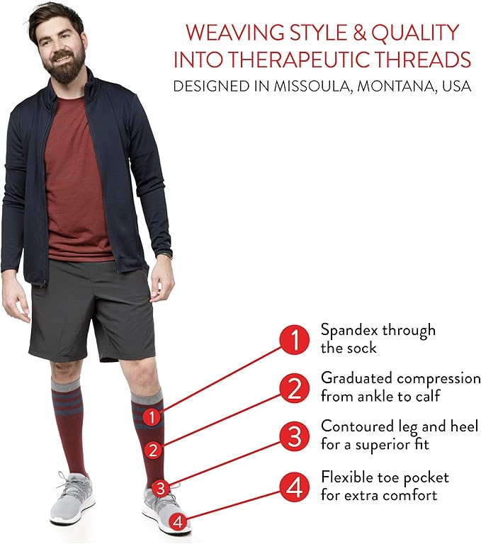 VIM & VIGR Cotton Graduated Compression Socks