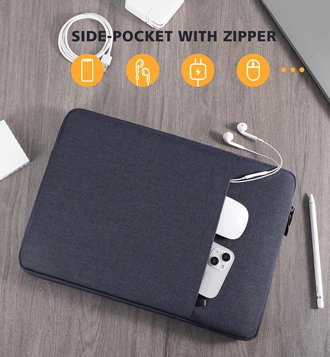 NIDOO 15-16 inch Laptop Sleeve Case Protective Computer Cover for 16" MacBook Pro M4 M3 M2 / 15" Surface Laptop 5 6 7/Latitude 5540/16 inch Dell 16 Plus / 16" Lenovo ThinkPad L16 E16/ HP EliteBook
