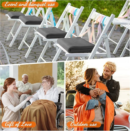 Kinlop Fleece Blanket Bulk 60 x 50 Inch Soft Lightweight Fleece Cozy Blanket Warm Throw Plush Pet Throw for Bed Couch Sofa Home Office Wedding Gifts Travel Camping(Fresh Color,40 Packs)