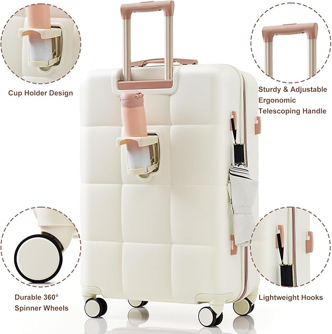 Hardside Suitcase with Spinner Wheel Lightweight TSA Lock