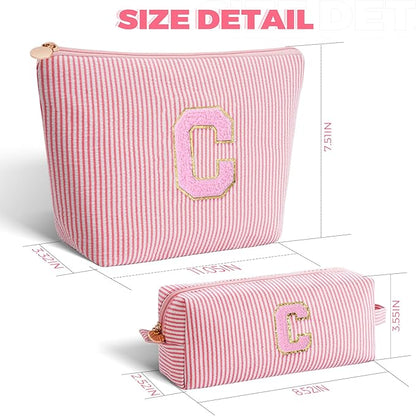 Customized Mothers Day Gifts - Birthday Gift for Mom,Gifts From Daughter,Mother in Law Gifts,Mama Gift Idea,Makeup Bag Set Cosmetic Bag - Peach,C