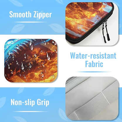 Cable Organizer Fire American Football Electronics Travel Organizer Case Tech Accessories Pouch Waterproof Cord Storage Bag for Power Bank Charger Phone Earphone
