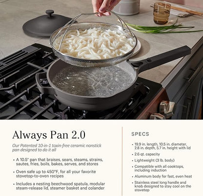 Our Place Cookware Set - 13-Piece Kit Including the Always Pan, Perfect Pot and Spatulas | Multifunctional, Toxin-Free Nonstick | Heat Safe up to 450°F | Oven, Stove, Induction Compatible | Sage