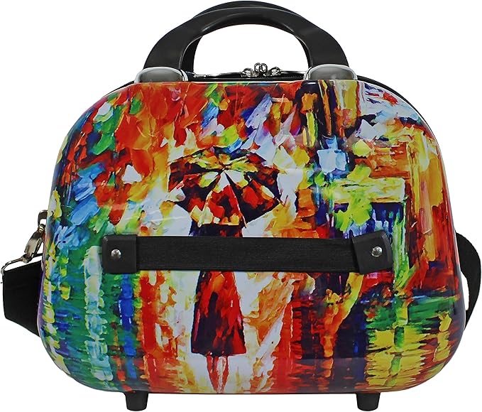 World Traveler VentureX Airline Approved 2-Piece Carry-On Luggage Set – Lightweight Hardside Polycarbonate Suitcase with Spinner Wheels - Paris Nights