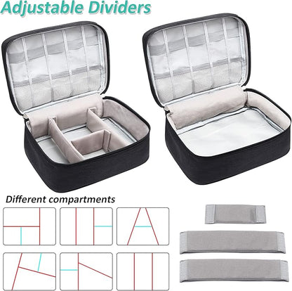 Electronics Organizer Travel Cable Organizer Bag Waterproof Portable Digital Storage Bag Electronic Accessories Case Cable Charger Organizer Case