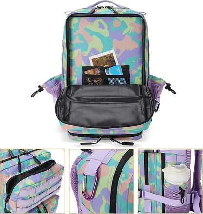 25L Tactical Military Backpack Small Travel Backpack for Men and Women Assault Pack Bug Out Bag Molle Daypack Gym Backpack with Bottle Holder (Color Camo)