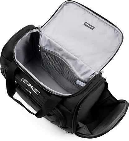 Travelpro Maxlite 5 Softside 2pc Set Expandable Carry On Luggage with 4 Spinner Wheels/Soft Underseat Tote, Lightweight Suitcase, Men and Women, Black