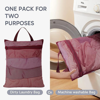 ALL INCLUDED 10 Set Durable Packing Cubes for Suitcases,OlarHike Essentials for Travel,UPGRADED Anti-Tear Stitching, NEW Improved Luggage Packing Organizers for Travel Accessories (Wine)