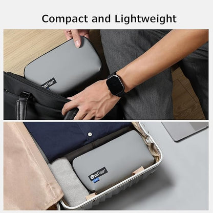 RIGHT AWAY Travel Tech Pouch，Waterproof Cord Case，Electronics Organizer Travel Case，Cable Organizer Storage Bag For Phone, Charger, Accessories（Gray）