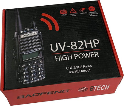 BaoFeng UV-82HP (Blue) High Power Dual Band Radio: 136-174mhz (VHF) 400-520mhz (UHF) Amateur (Ham) Portable Two-Way