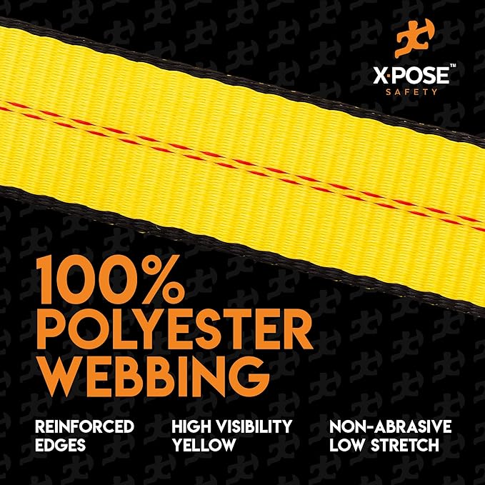 Ratchet Straps Heavy Duty 2" x 27' – 10,000 lbs Break Strength Tie Down Straps with Flat Hooks, Ratcheting Cargo Straps for Truck, Trailer, Kayak, Motorcycle & Moving – 10 Pack
