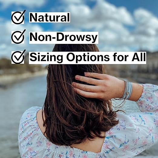 Blisslets Acupressure Relief Band - Edith Duo (Medium) - Motion Sickness Bands and Nausea Relief for Pregnant Women | Travel, Pregnancy, Cruise