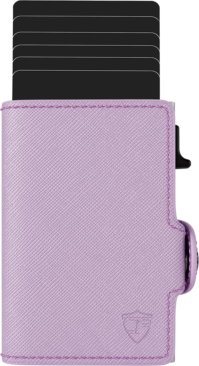 Conceal Plus Small RFID Wallet for Women, Slim RFID Blocking Credit Card Holder Womens Wallet, Smart Pop Up Minimalist Card Case, Holds 4-6 Cards Plus Cash & ID, Compact Travel Wallet 3.25"x2.5"x.5