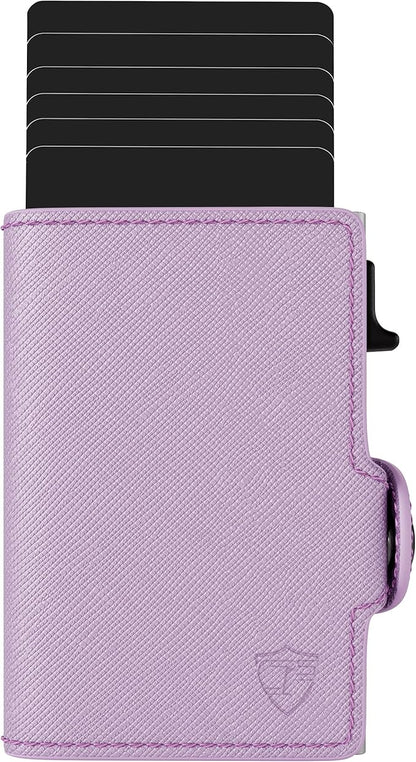 Conceal Plus Small RFID Wallet for Women, Slim RFID Blocking Credit Card Holder Womens Wallet, Smart Pop Up Minimalist Card Case, Holds 4-6 Cards Plus Cash & ID, Compact Travel Wallet 3.25"x2.5"x.5