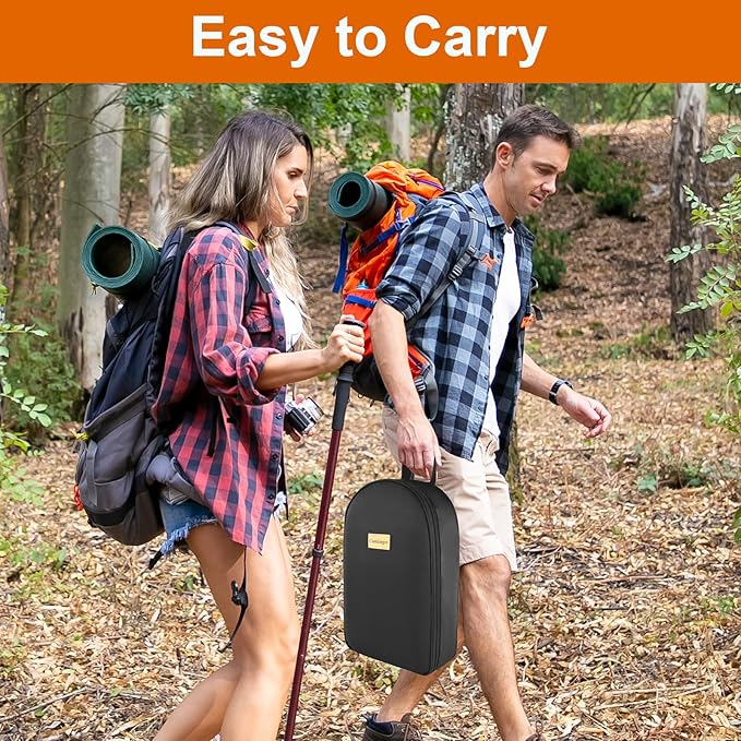 Camp Kitchen Organizer, Multi-Pocket Camping Cooking Utensils Set Bag, Waterproof Portable Silverware Plates Storage for BBQ Outdoor Cookware Kit Essentials, RV Kitchen Supplies Must Haves