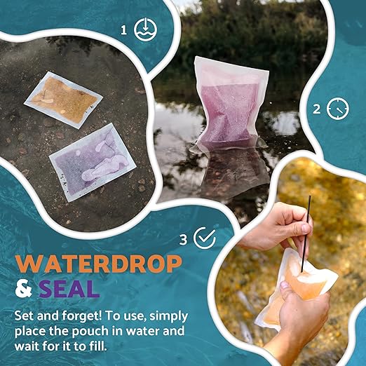 OTS Osmo Combo Pack (1 Seal & 1 Waterdrop) – Portable Survival Gear Water Filtration System, Forward Osmosis Desalination Kit for Backpacking, Hiking, Camping, and Emergency Preparedness